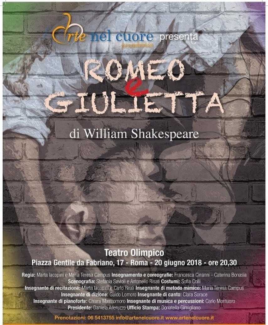 L'arte nel Cuore approda all'Olimpico con "Romeo e Giulietta": in scena attori diversamente abili
