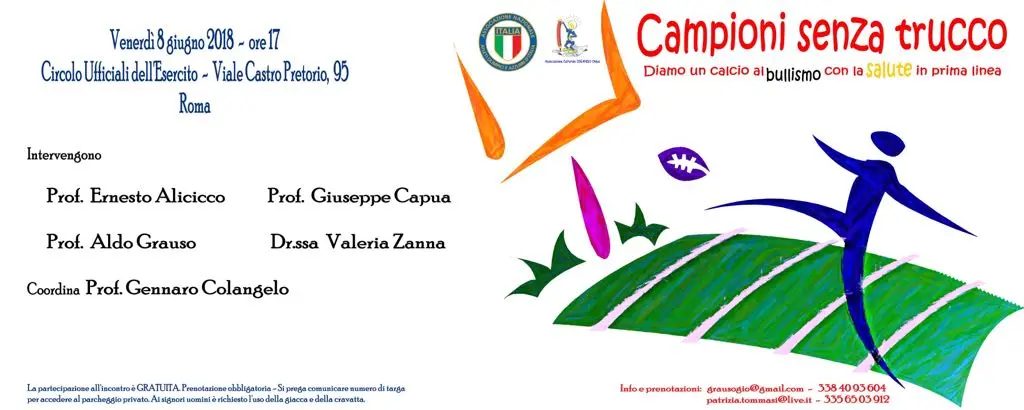 Convegno 8 Giugno "Campioni senza trucco"