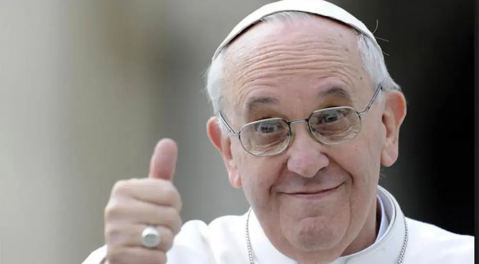 Papa Francesco in visita ad una scuola nella periferia di Roma