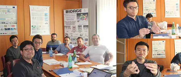 Ingegneri coreani in visita presso la Bioage "Indossare tute che trasmettono tramite display" (Foto)