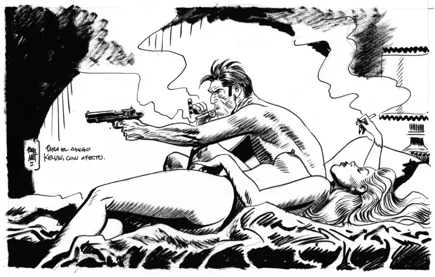 Tex, Torpedo e le inconfondibili chicas: Jordi Bernet e Roberto Recchioni ospiti dell'Instituto Cerv