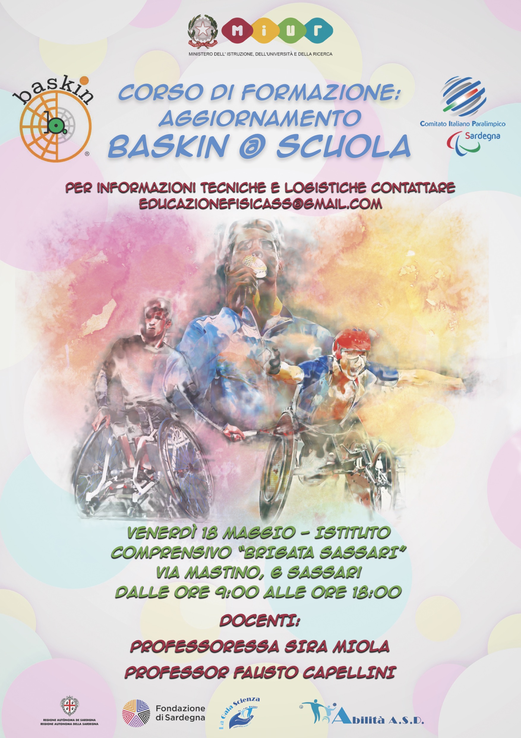 CIP Sardegna: il Baskin arriva in Sardegna con un corso per insegnanti