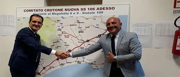 Catanzaro, Enzo Bruno, ecco la variante SS 106 collegamento tra Crotone e Simeri Crichi