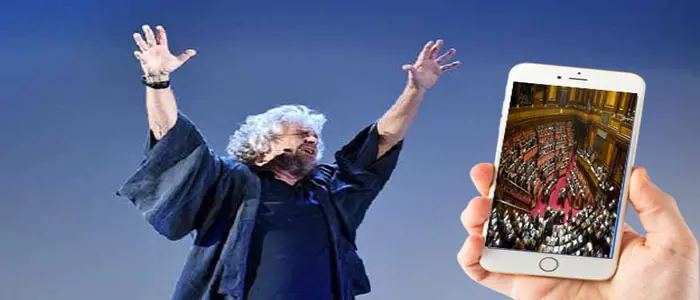 M5S: Grillo a Putsch, rabdomanti con iPhone, "Lavoro? creatività altrimenti siamo morti"