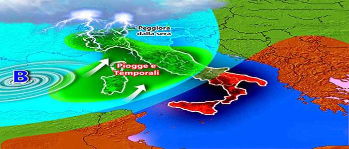 Meteo: stravolgimento meteorologico, previsioni su Nord, Centro, Sud e Isole