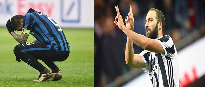 Calcio: Inter-Jvuve 3-2 - Icardi in lacrime, Higuain festeggia (Highlights)