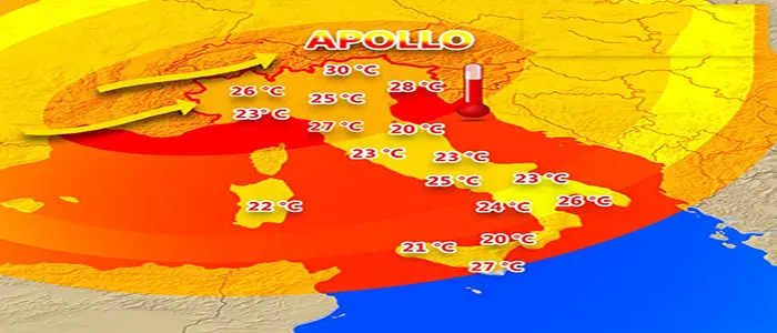 Meteo: Apollo alle prove tecniche d'Estate, punta di 30°C, previsioni su Nord, Centro, Sud e Isole