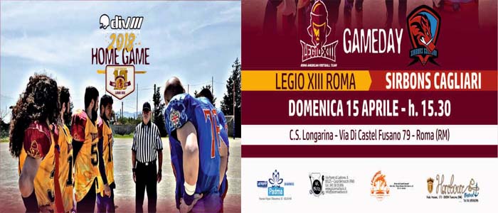 Fidaf: La Legio XIII domenica ospita i Sirbons Cagliari