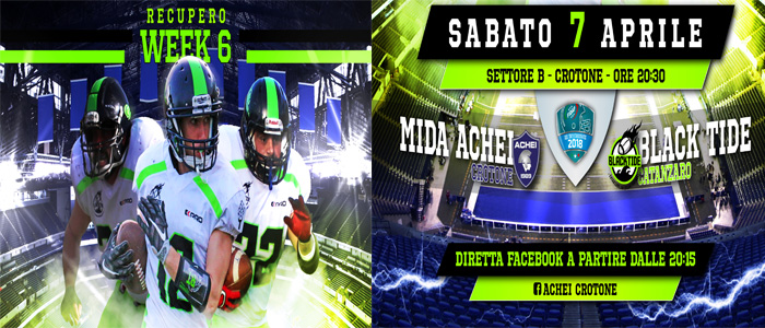 Football Americano: Il derby del sabato sera per i Black Tide Catanzaro