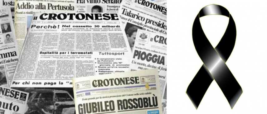 Giornalisti: e' morto Napolitano, fondatore de "il Crotonese"