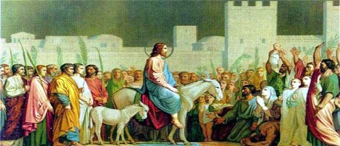 L'immagine attuale dell'entrata di Gesù in Gerusalemme