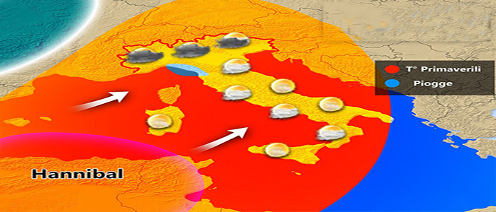 Meteo Pasqua: Hannibal accarezza l'Italia, previsioni su Nord, Centro, Sud e Isole