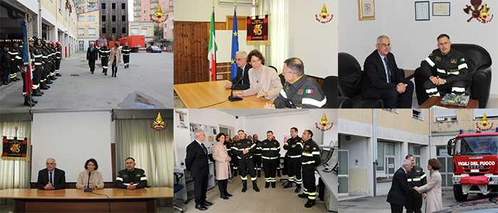 Visita del Prefetto di Cz e del Direttore Regionale VVF Calabria presso il Comando Provinciale