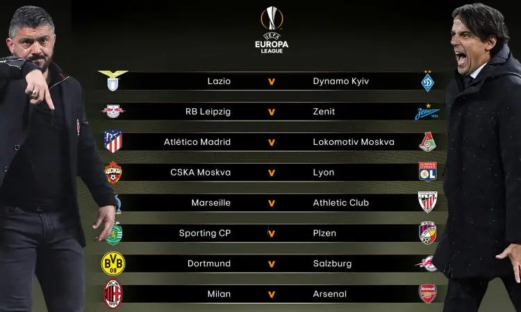 Europa League, Lazio e Milan impegnate nel ritorno degli ottavi: entrambe sono obbligate a vincere