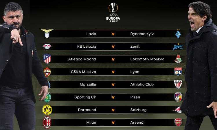 Europa League, Lazio e Milan impegnate nel ritorno degli ottavi: entrambe sono obbligate a vincere