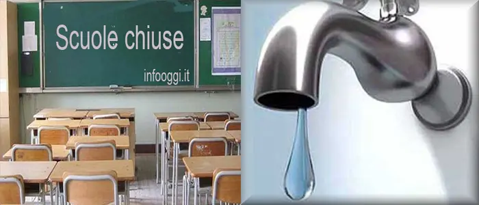 Catanzaro, oggi Scuole chiuse causa, interruzione servizio idrico