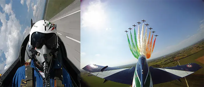 Cividale: Le Frecce Tricolori fanno lezione agli studenti del Paolo Diacono-Elvira e Amalia Piccoli