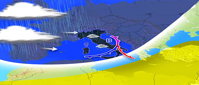 Meteo: da lunedì perturbazioni raffica, previsioni su Nord, Centro, Sud e Isole