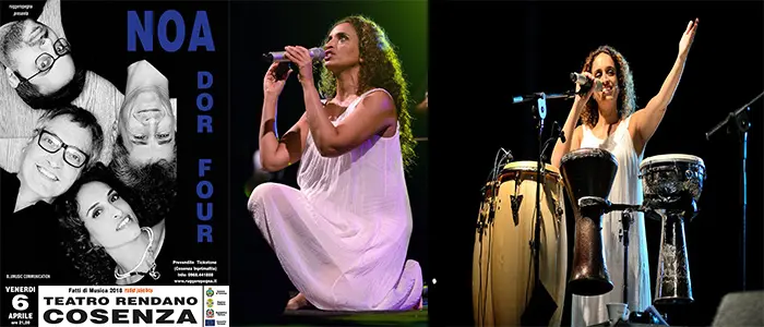 Partita oggi la prevendita per il concerto di  Noa e la sua band del 6 aprile al teatro Rendano