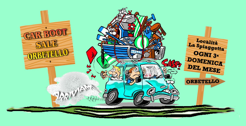 Car Boot Sale Orbetello (GR) baratto, vendita, scambio dell'usato dal cofano dell'auto