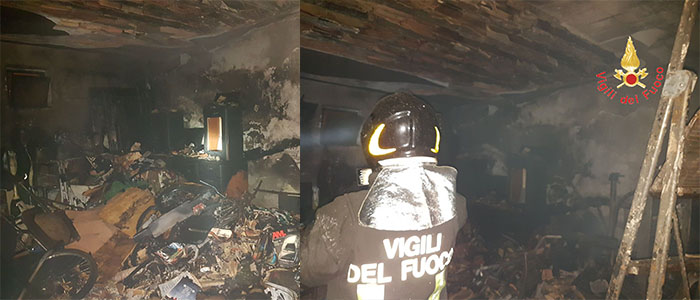 Catanzaro, panico e paura per incendio in una palazzina intervento dei Vvf (Foto)