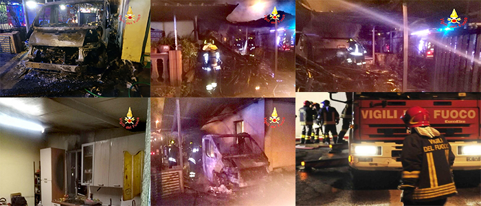 Notte di Fuoco, Vigili del fuoco impegnate su più fronti (Foto)