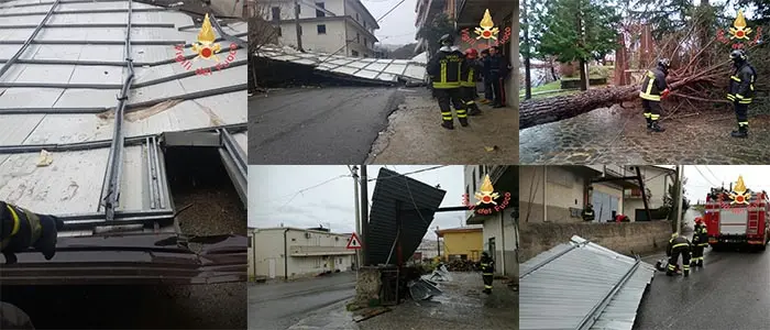 Maltempo, nel catanzarese numerosi interventi di soccorso dei Vigili del fuoco (Foto)