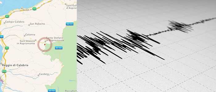 Torna l'incubo del terremoto nel reggino, scossa magnitudo 3.7 epicentro Sant'Alessio