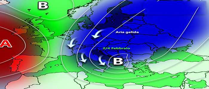 Meteo: In arrivo correnti gelide, previsioni su Nord, Centro, Sud e Isole