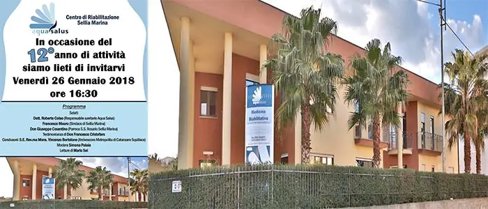 Il Centro di Riabilitazione Aqua Salus di Sellia Marina festeggia i suoi 12 anni di attività