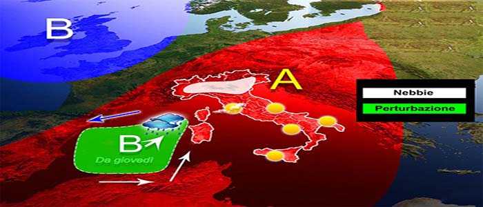 Meteo: Alta pressione sull'Italia, dal 25 peggiora previsioni su Nord, Centro, Sud e Isole