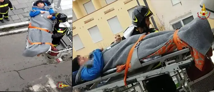 Vigili del fuoco si trasformano in Angeli per un giovane