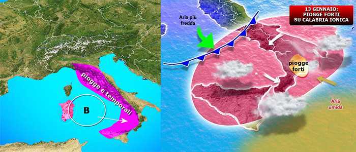Meteo: Nubifragi "rischio bombe d'acqua" su Calabria Jonica, previsioni su Nord, Centro, Sud e Isole