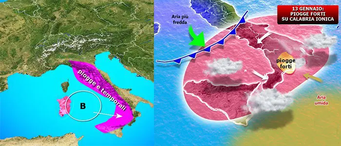 Meteo: Nubifragi "rischio bombe d'acqua" su Calabria Jonica, previsioni su Nord, Centro, Sud e Isole