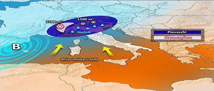 Allerta Meteo: Perturbazione Atlantica, torna il maltempo, previsioni su Nord, Centro, Sud e Isole