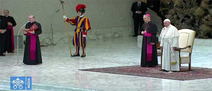 Papa Francesco: in Aula Paolo VI per prima udienza generale del 2018 (Diretta Video)