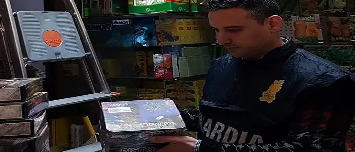 Beinasco, 13.000 fuochi sequestrati dalla Guardia di Finanza