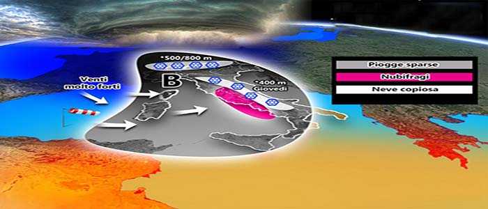 Meteo: Tempesta invernale sull'Italia, neve copiosa, previsioni su Nord, Centro, Sud e Isole