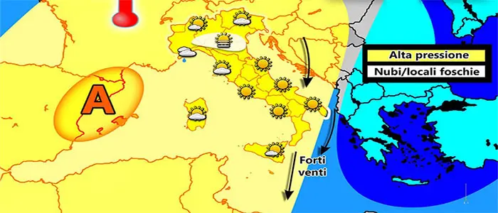 Meteo: Weekend, tanto sole, ma forti venti, previsioni su Nord, Centro, Sud e Isole