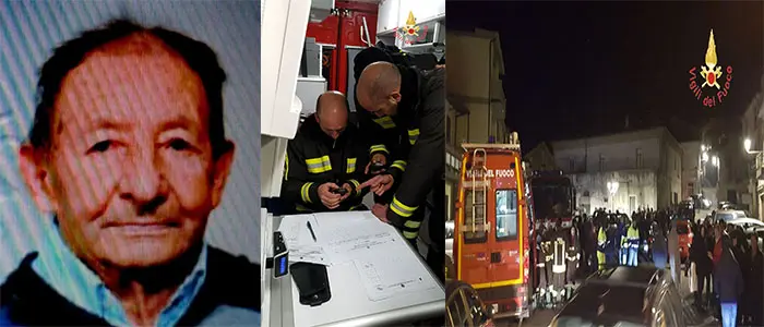 I Vigili del Fuoco impegnati alla ricerca della persona dispersa, Cicala (Cz) (Foto)