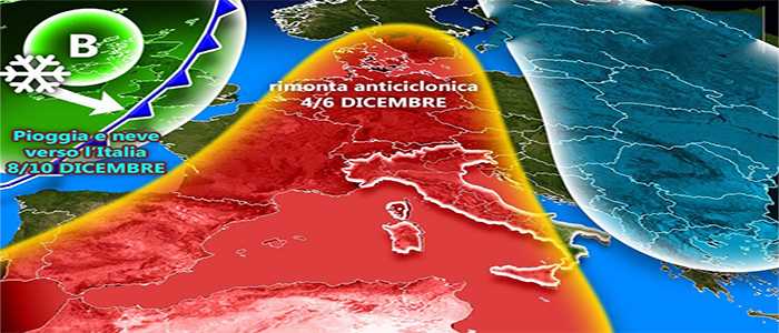 Meteo: Dal bel tempo a nuovo maltempo invernale, previsioni su Nord, Centro, Sud e Isole