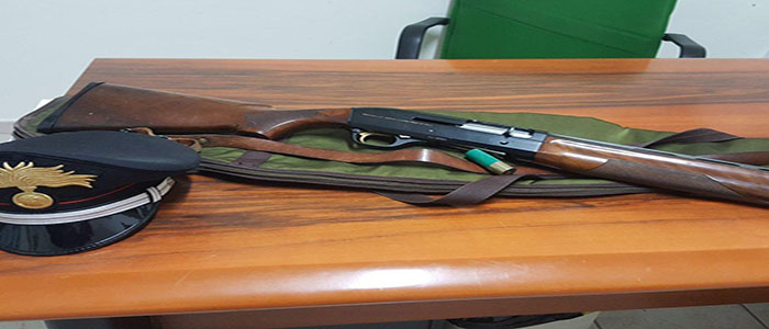 Cacciatore denunciato sequestrata arma trovata senza riduttore (Foto)