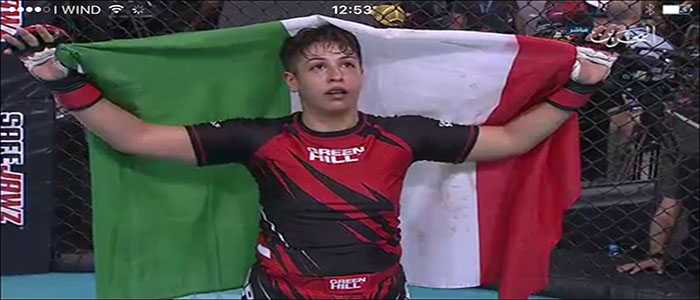 Fabiana Giampa' "nessuno come lei" campionessa del mondo a Mma di (mixed martial arts)