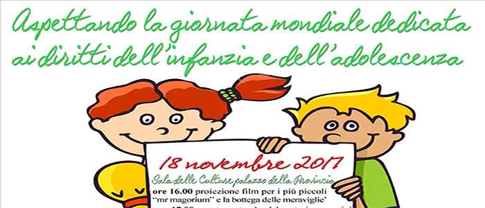 Giornata mondiale dei diritti dei bambini, domani a Catanzaro