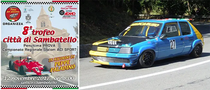 Automobilismo - La Scuderia Piloti per Passione attiva per lo slalom Gallico - Sambatello