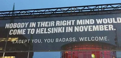 Andare ad Helsinki a novembre, una "figata"