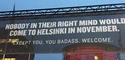 Andare ad Helsinki a novembre, una "figata"