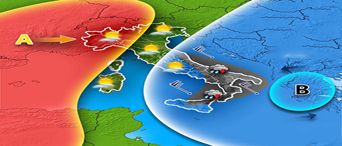 Meteo: Il figlio di Ophelia, piogge e temporali, previsioni per il Nord, Centro, Sud e Isole
