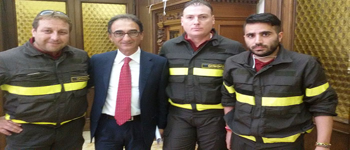 Usb VVF: i Vigili del fuoco precari incontrano il sindaco Abramo