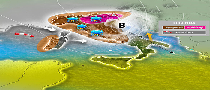 Meteo: il figlio di Ophelia sull'Italia domenica 22, previsioni su Nord, Centro, Sud e Isole